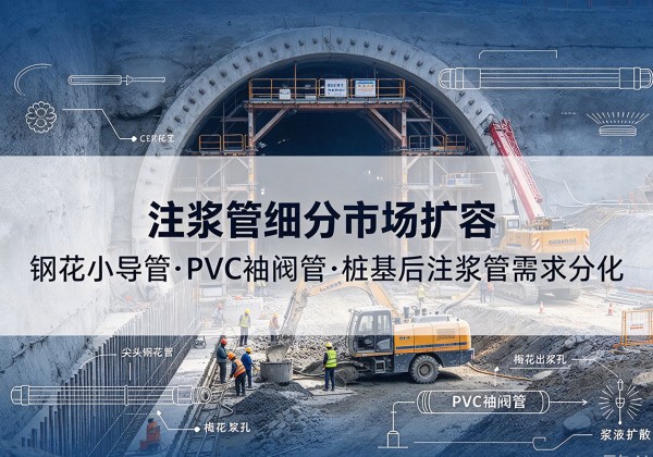 建德注浆管细分市场扩容，隧道钢花小导管、PVC 袖阀管、桩基后注浆管需求分化